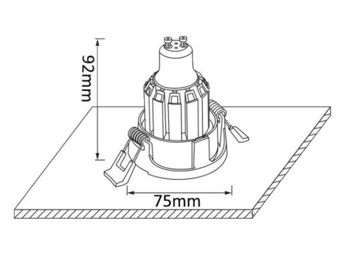 Встраиваемый светильник Crystal Lux CLT 004C1 WH