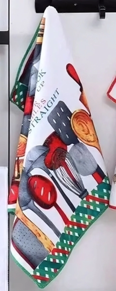 Полотенце кухонное «Kitchen - Посуда» 40*57 см, микрофибра 200 гр/м2