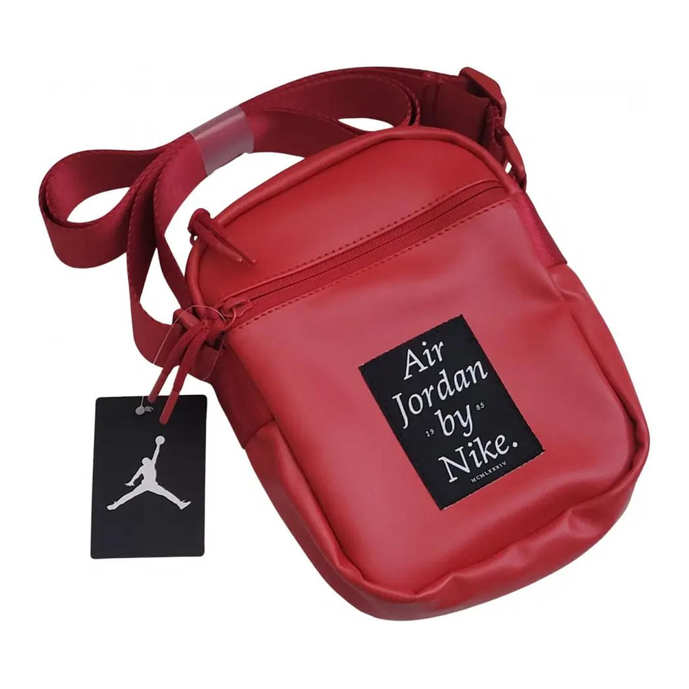 Jordan Nike Collaboration Polyester Shoulder Bag, Crossbody Bag Unisex Red