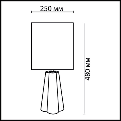 8125/1T COMFI LN26 478 черный/серый, керамика/текстиль Настольная лампа E27 1*60W 220V HINAMI