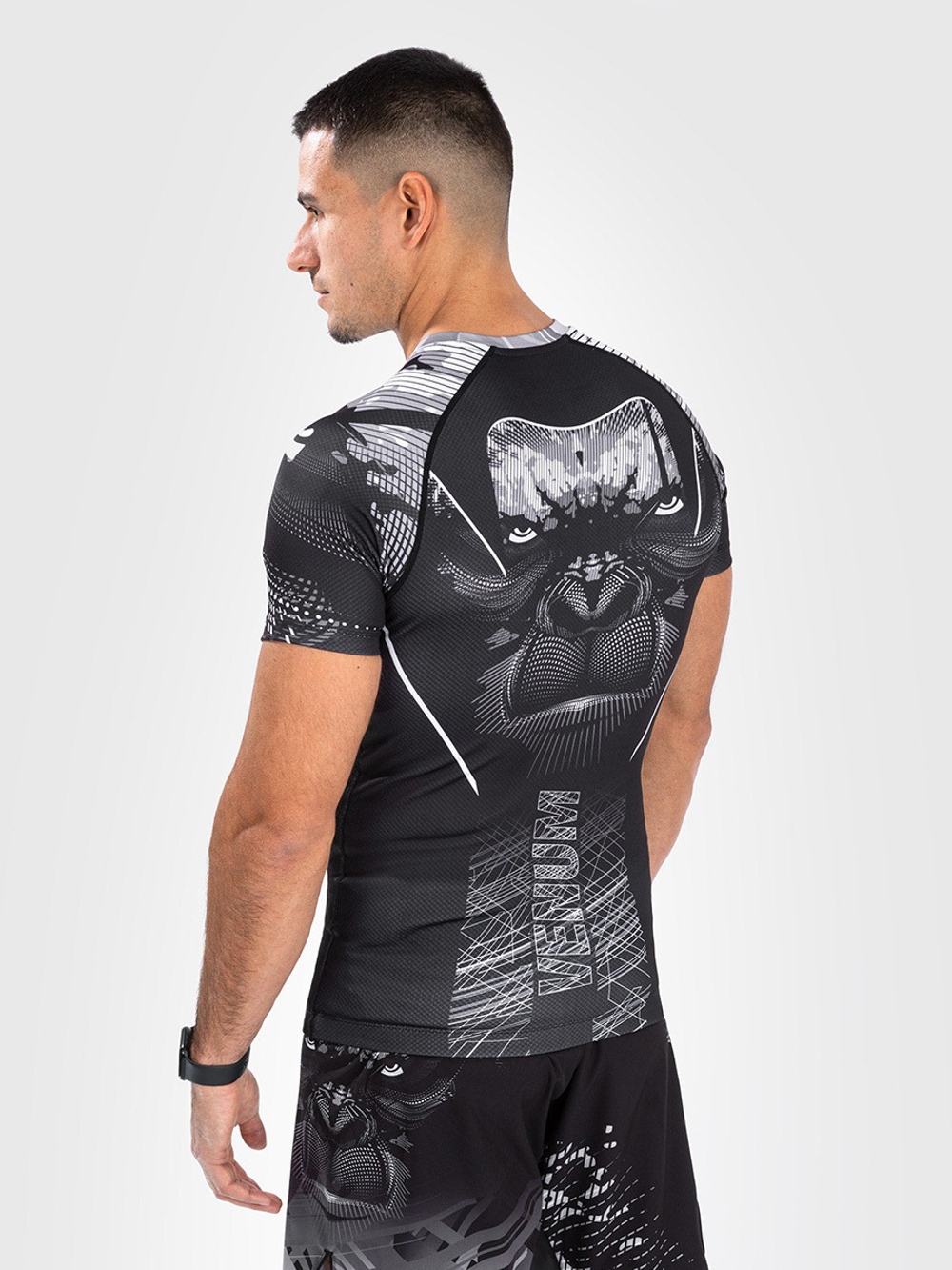 Рашгард Venum Gorilla Jungle Black/White S/S
