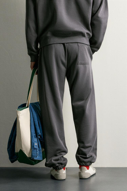ZARA БАЗОВЫЕ СПОРТИВНЫЕ БРЮКИ, ТЕМНЫЙ АНТРАЦИТ