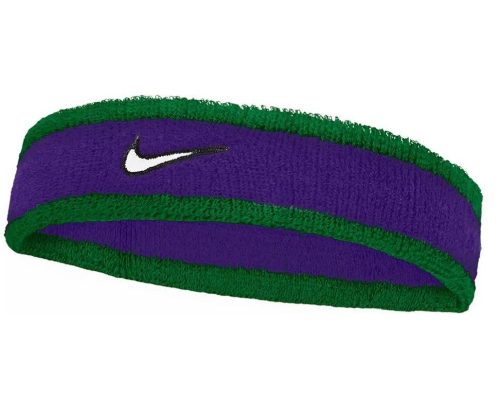 Повязка на голову Nike Swoosh Headband - clover/fierce purple/white