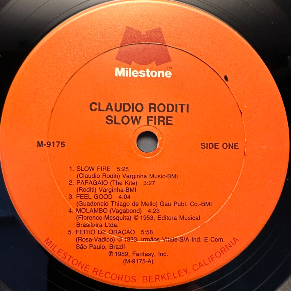 Claudio Roditi - Slow Fire (США 1989г.)
