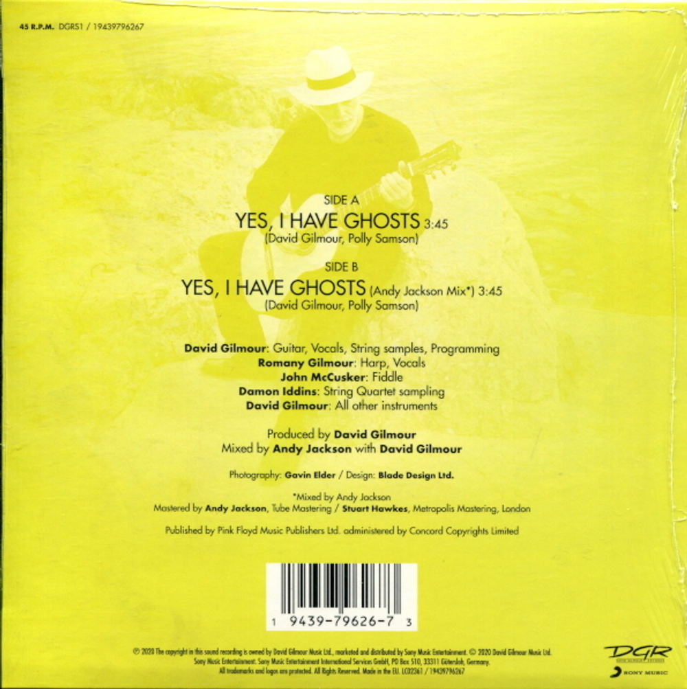 David Gilmour With Romany Gilmour / Yes, I Have Ghosts (Limited Edition)(7" Vinyl Single)
