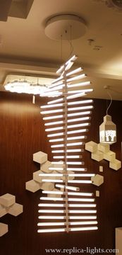 replica rhythm chandelier ( white + vertical  )