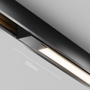 Трековый магнитный светодиодный светильник LED 12W 4000К TR240-2-12W4K-B чёрный Exility X Basis Maytoni