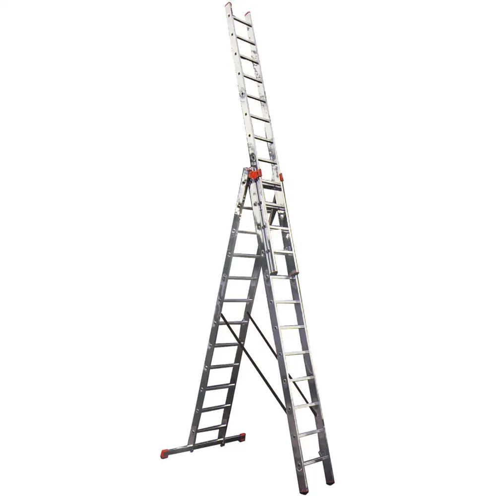 Трехсекционная универсальная лестница TRIBILO 3х12 Krause 120953
