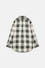 РУБАШКА ОВЕРСАЙЗ В КЛЕТКУ — КОЛЛЕКЦИЯ ZW — ZARA