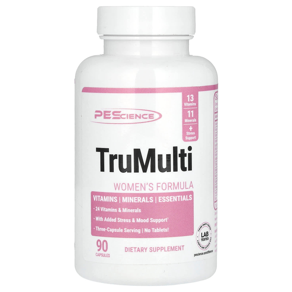 PEScience, TruMulti, формула для женщин, 90 капсул