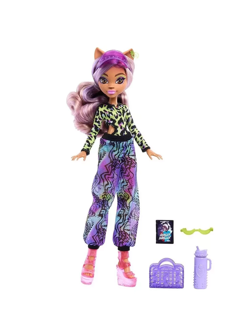 Кукла Монстер Хай Клодин Вульф Остров страха 3 поколение Monster High Clawdeen Wolf Scare-adise Island HRP67 3g 6+