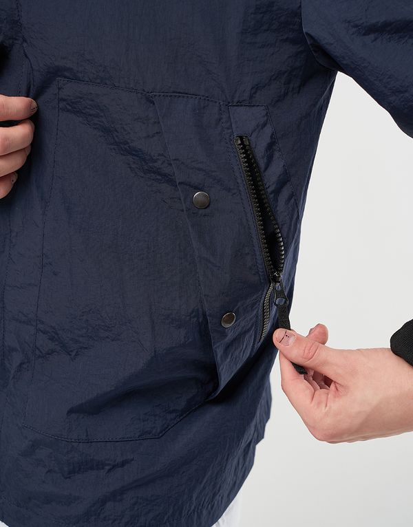 Ветровка We Don’t Care Crinkle Nylon Windrunner Jacket Navi - фото 6