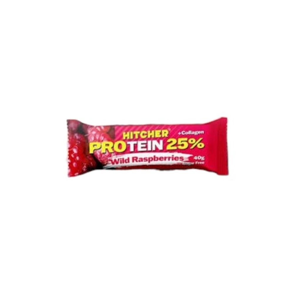 Батончик HITCHER обогащенное протеином 25% "Клубника" protein 40г