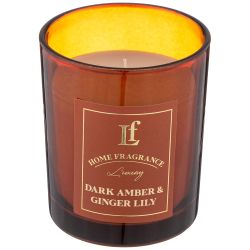 СВЕЧА АРОМАТИЗИРОВАННАЯ В СТАКАНЕ "DARK AMBER & GINGER LILY" 6*7,5 СМ