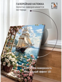Картина Встреча с морем интерьерная 30х40см 1шт.