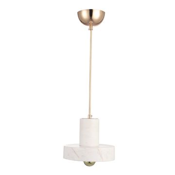 Подвесной светильник 1*E27 GOCCIA SP1 золото/белый мрамор Crystal Lux