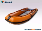 Лодка надувная моторная solar-420 strela jet tunnel