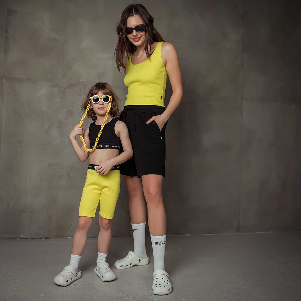 Топ "Bb team yellow" женский