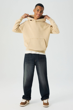 H&M Джинсы Baggy Fit, темно-синий