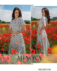 Платье 3173Н-Белый Minova