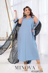 Костюм 2354-голубой Minova