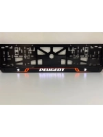 Рамка для номера с подсветкой RL. Peugeot.