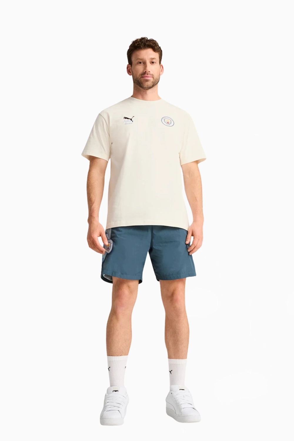 Футболка Puma x KidSuper Manchester City 25/26 Graphic Tee - бежевый