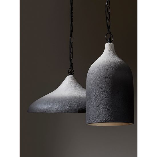 Светильник подвесной sustainable collection, D22х39 см, черный/белый
