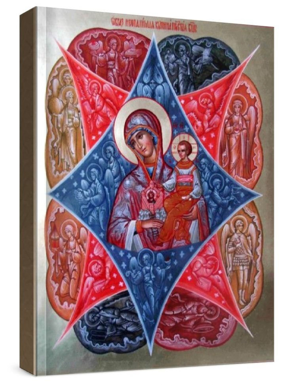 Неопалимая купина (рукописная икона)