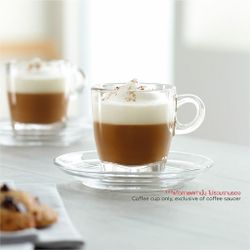 Чашка 195 мл кофейная "Cappuccino Caffe Premio" d 10,3 см h8,1 см стекло Ocean [6]