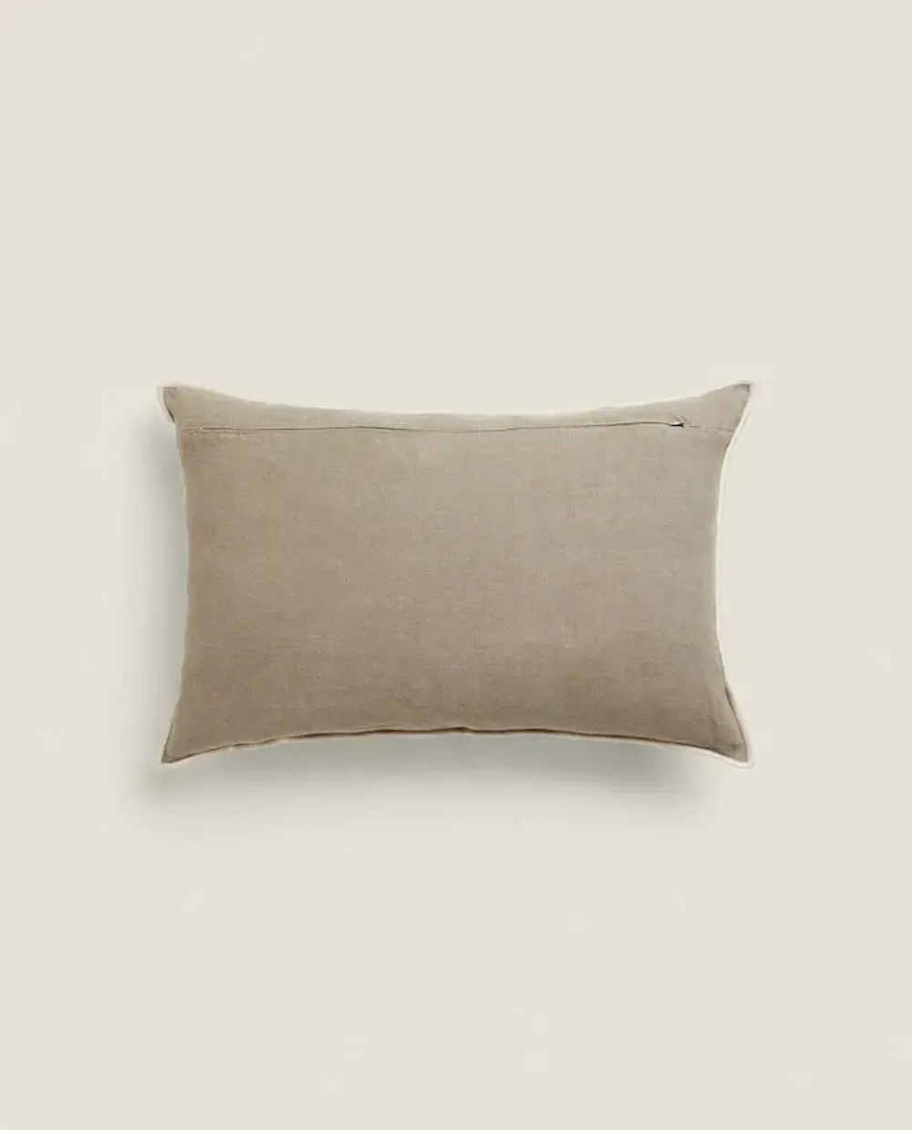 ZARA HOME ОДНОТОННАЯ НАВОЛОЧКА ДЛЯ ДЕКОРАТИВНОЙ ПОДУШКИ, СЕРЫЙ