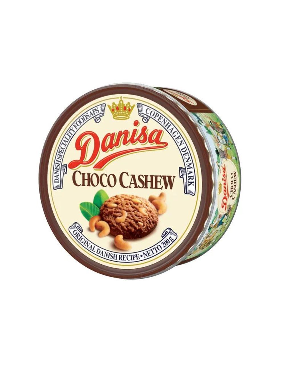 Печенье Даниса Choco Cashew сдобное ж/б 200г