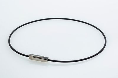 Ожерелье CHOKER SQUARE II, МЕТАХ, черное, 45 см.
