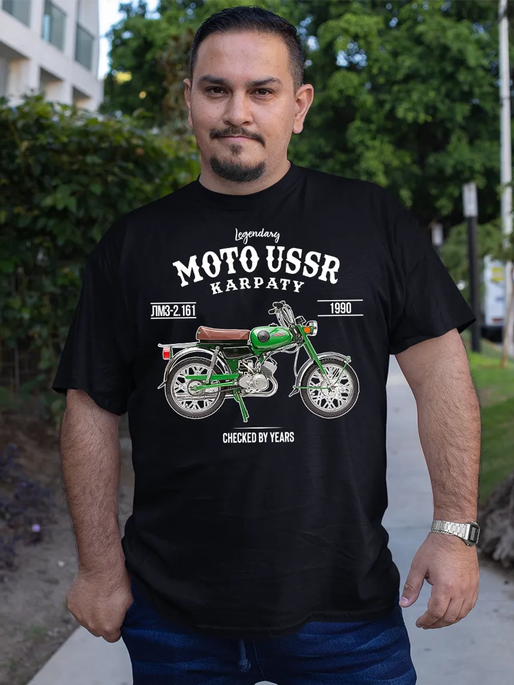 Футболка СССР мотоцикл Карпаты