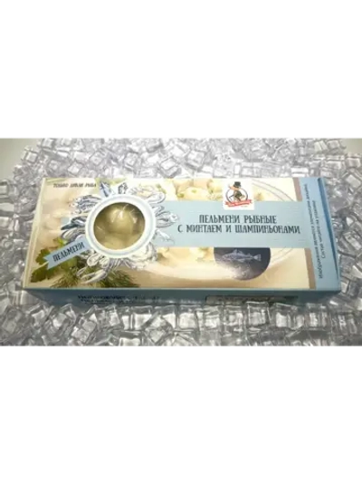 Пельмени рыбные с минтаем и шампиньонами 400г