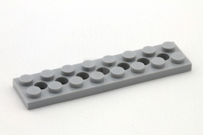 Lego Плитка 2х8 с круглыми отверстиями (серая) 4211449