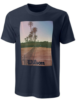 Футболка мужская теннисная Wilson Scenic Tech Tee M - outer space