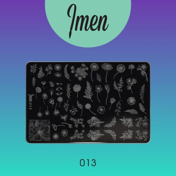 Пластина Imen для стемпинга #013