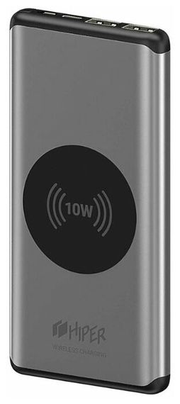 Qi Power Bank Hiper 10000 mAh Nano X Space Gray