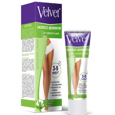 Депилятор-экспресс VELVET для чувствительной кожи 100 мл