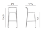 Стул пластиковый барный Net Stool