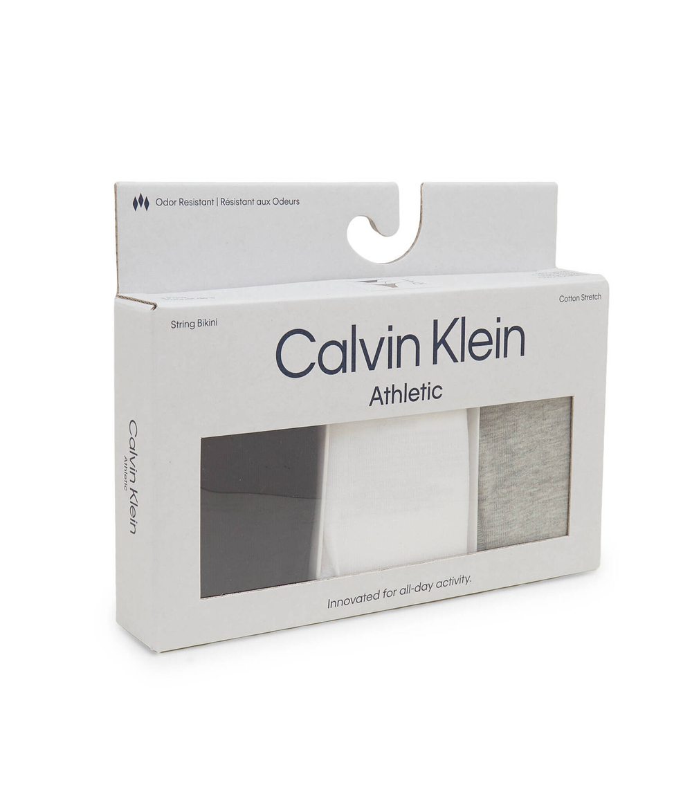 Трусики 3 пары Calvin Klein Underwear - черный(000QD5071E)
