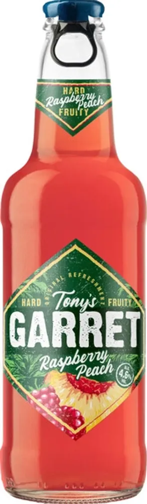 Пиво Тони'с Гаррет Хард Малина-Персик / Tony's Garret Hard Raspberry-Peach 0.4 - стекло