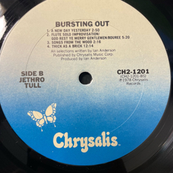 Винтажная виниловая пластинка LP Jethro Tull, Live, Bursting Out (США 1978)