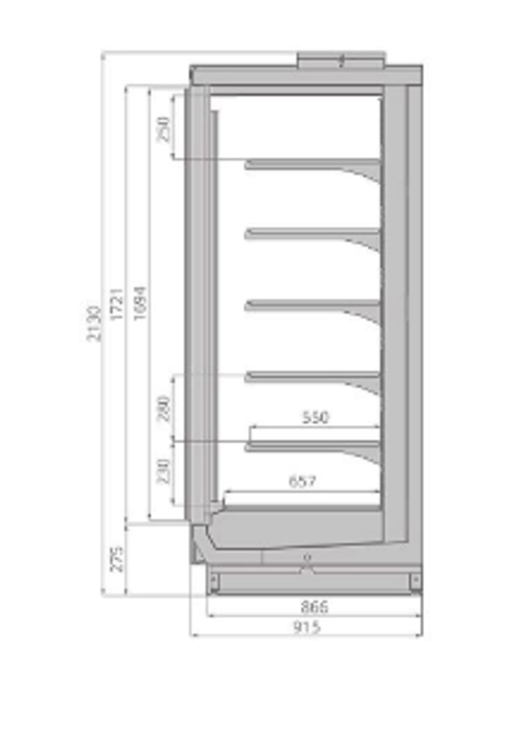 Шкаф морозильный BRANDFORD ODISSEY Compact 200