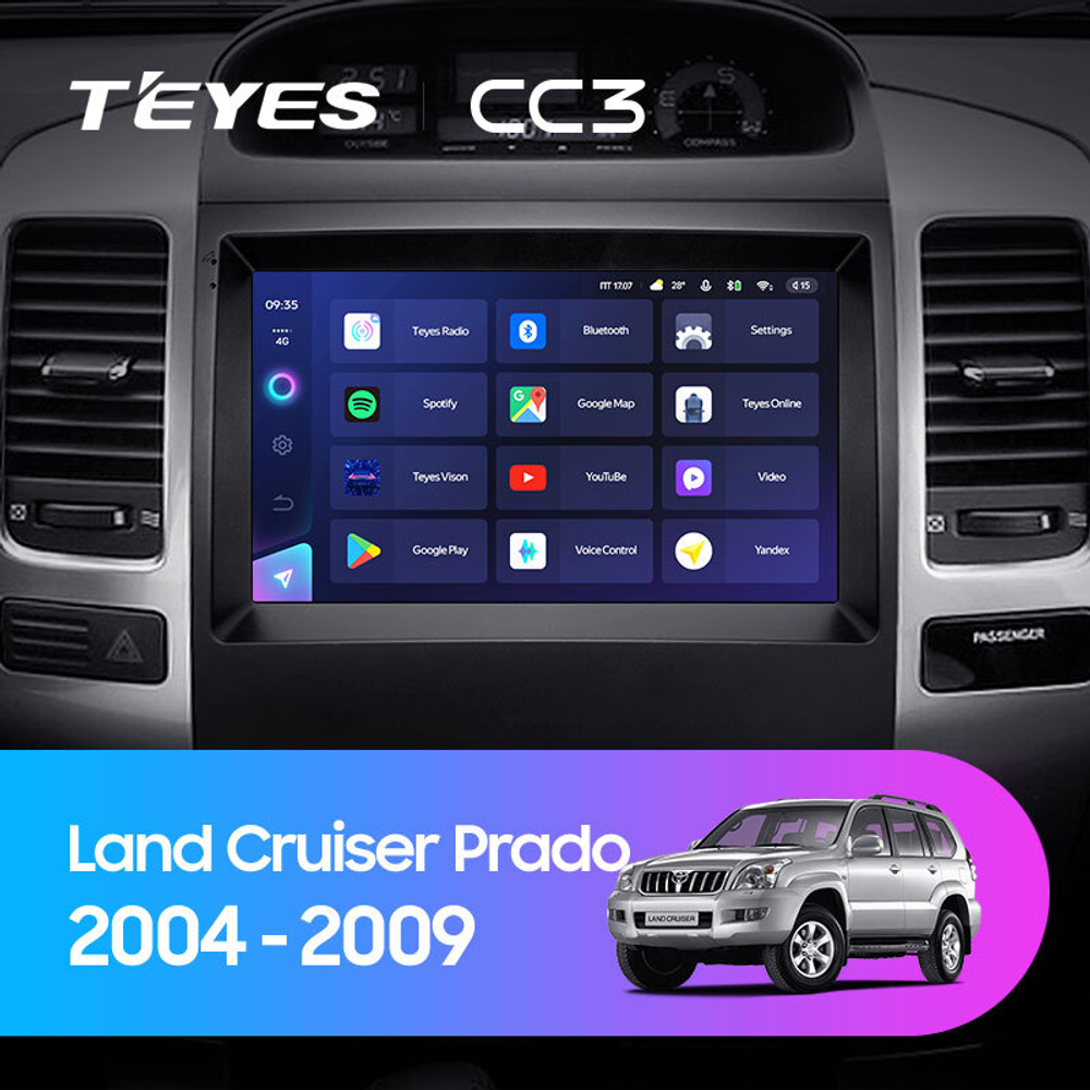 Teyes CC3 9" для TLC Prado 2004-2009