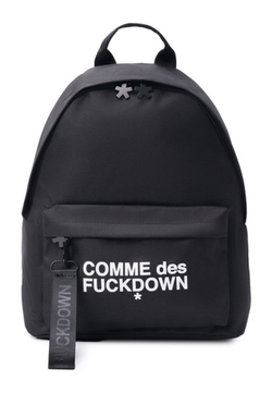COMME DES FUCKDOWN РЮКЗАК ЧЕРНЫЙ С ЛОГОТИПОМ БРЕНДА