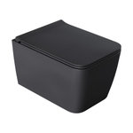 Унитаз подвесной с крышкой Boheme Zen 967-SET-A безободковый, с микролифтом , ANTHRACITE
