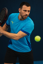 Футболка для падел Puma Individual Padel Синяя | Размер S