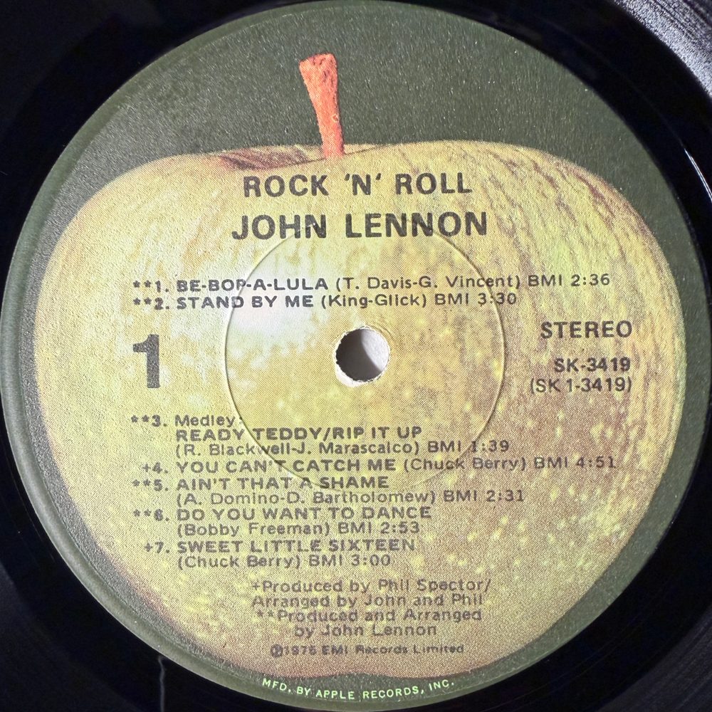 John Lennon – Rock 'N' Roll (США 1975г.) Т